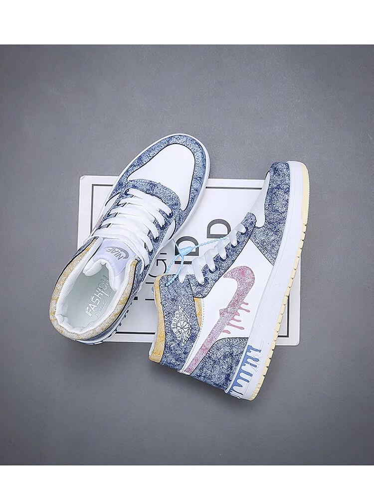 work cool莆田空军一号aj冰淇淋高帮男鞋超纤运动鞋休闲板鞋秋冬纯原