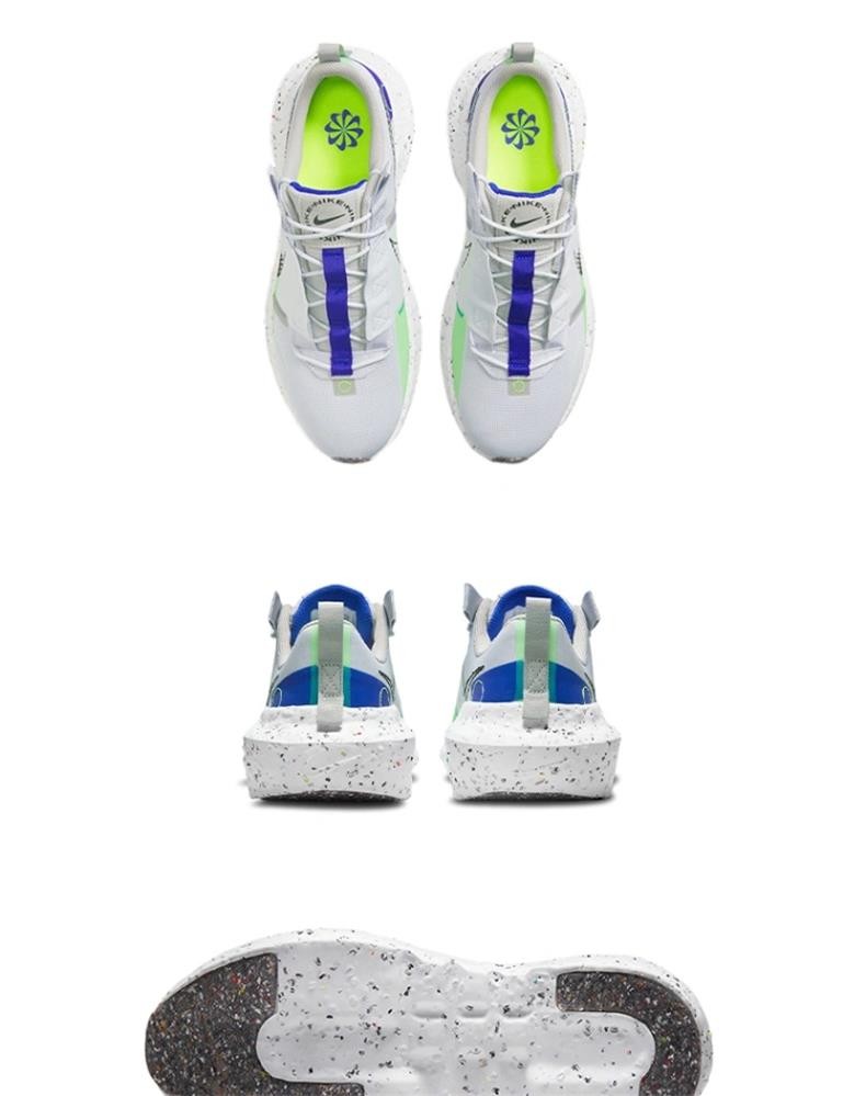 nike耐克男鞋crater impact低帮环保灰绿蓝缓震跑步鞋夏季网面透气