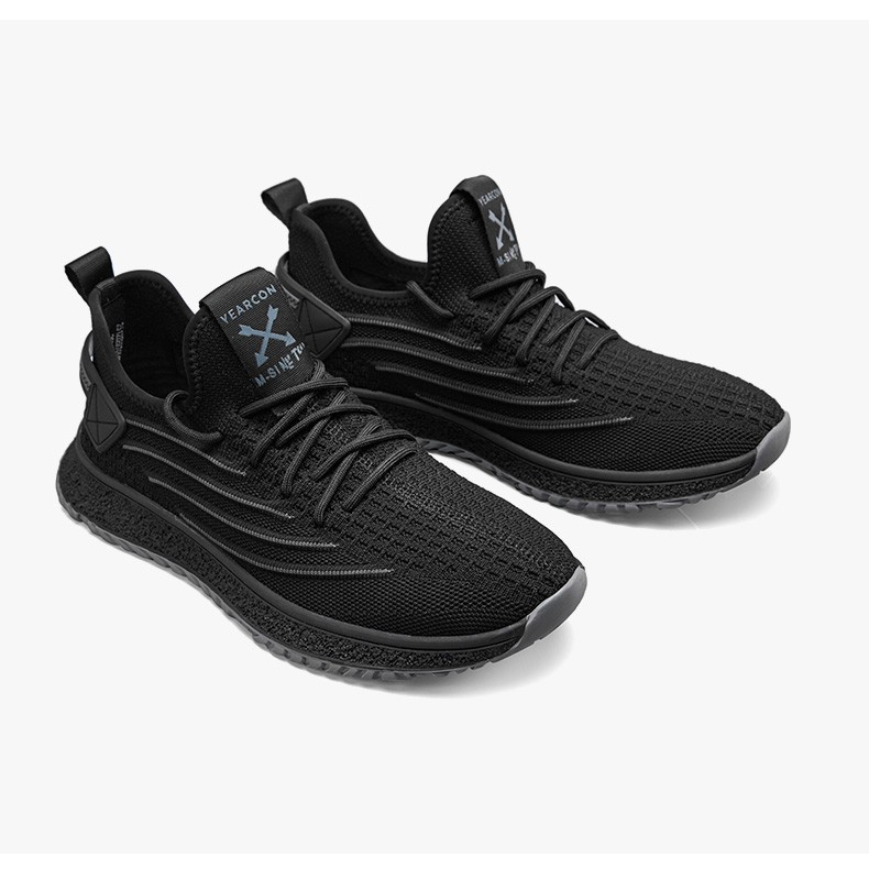 意尔康男鞋时尚休闲鞋椰子鞋2022夏季新款飞织网面透气系带阿甘鞋厚底