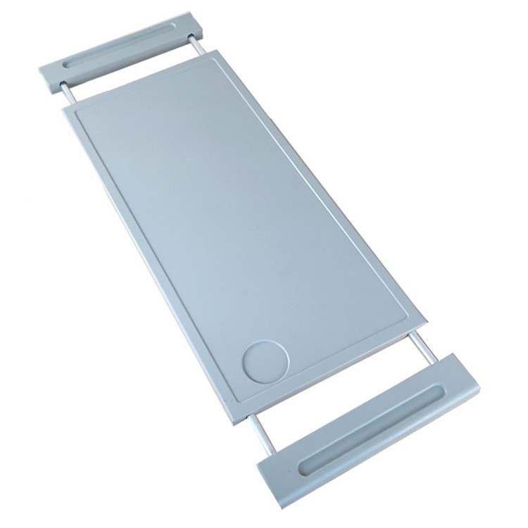 医院abs可伸缩餐桌板护理床移动餐桌架医用病床配件护栏吃饭位板蓝色