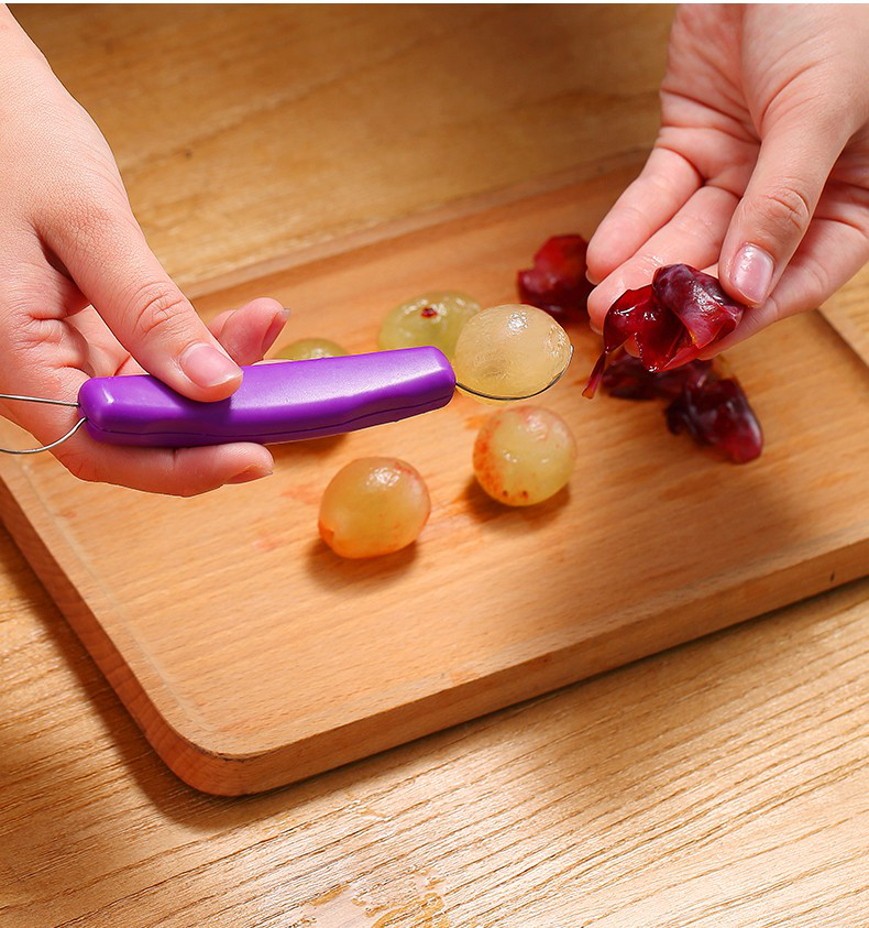 拨葡萄神器去皮神器剥葡萄皮器宝宝辅食水果去籽神器工具家用葡萄去皮