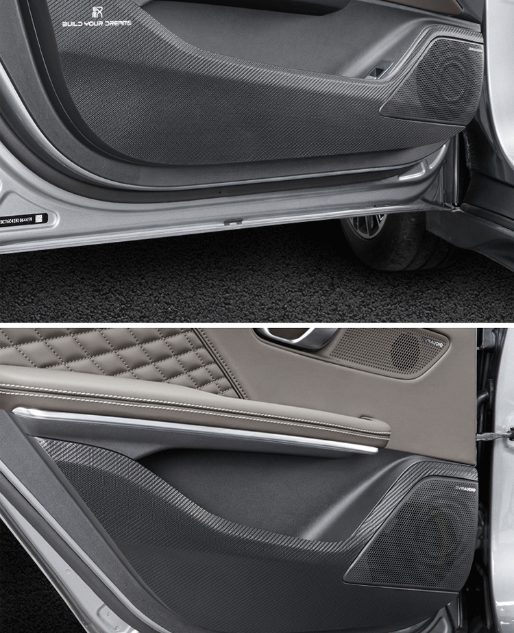 达珀德 适用于20-22款比亚迪汉dmi车门防踢垫ev改装专用内饰门板保护