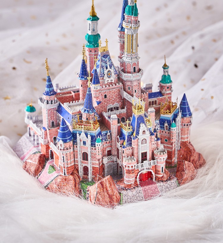 迪士尼城堡拼装玩具拼插建筑模型diy手工制作元旦新年送女生女友生日