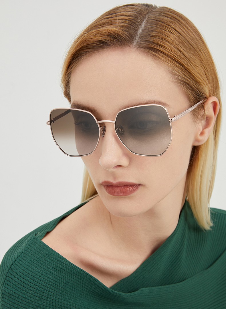 charleskeith夏季ck371280474女士摩登时尚太阳眼镜rosegold玫瑰金色