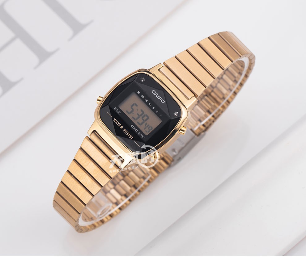 卡西欧casio小金表复古防水时尚情侣石英表la680wa1b