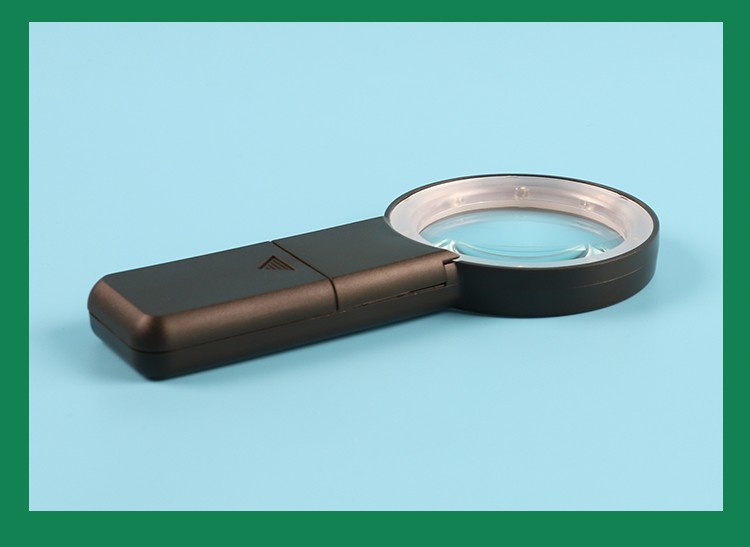 先冠光电放大镜68mm直径手持高清放大镜带led野战作业军事指挥放大镜