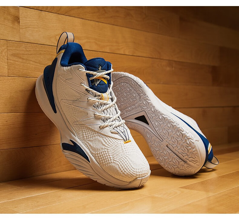 夏季新品水泥克星运动鞋实战低帮球鞋男112141605安踏白光谱蓝165男39