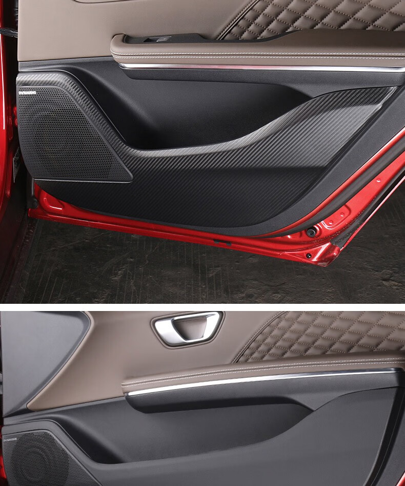 20/22款比亚迪汉dmi内饰车门防护垫汉dm ev专用改装防踢装饰保护垫 20