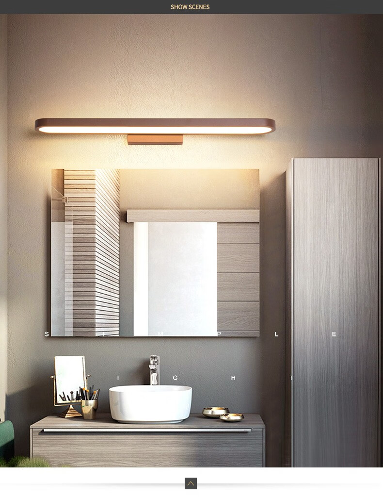 箭牌照明arrow镜前灯led浴室卫生间三色墙壁灯化妆补光梳妆台灯简约