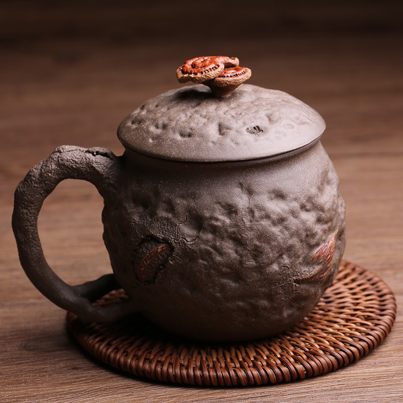 汉宫宜兴紫砂主人杯苍龙杯单杯全手工名家徐海龙品茗杯泡茶杯盖杯高端