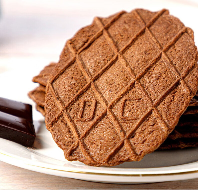 丹夫danco浓浓巧克力香鲜乳香黄油薄脆饼干43g盒装休闲零食品黄油薄脆