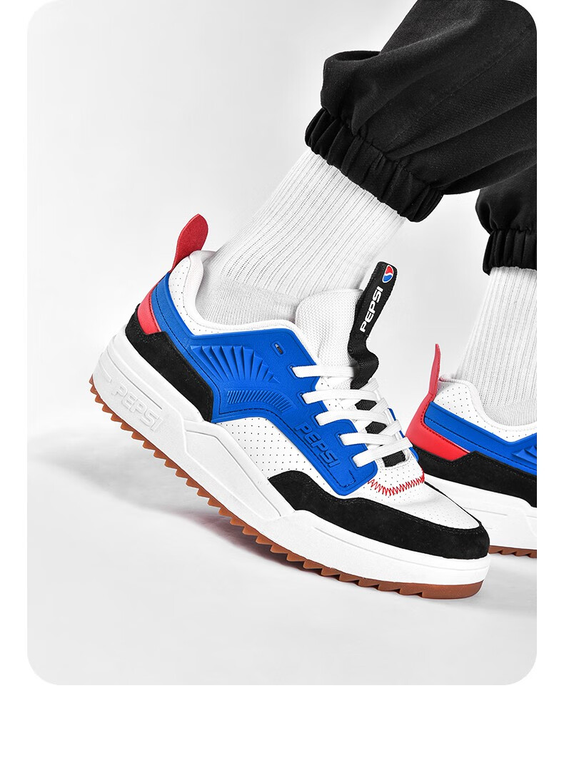 pepsi百事休闲运动鞋男2022春季新款板鞋潮鞋子男士运动休闲滑板鞋