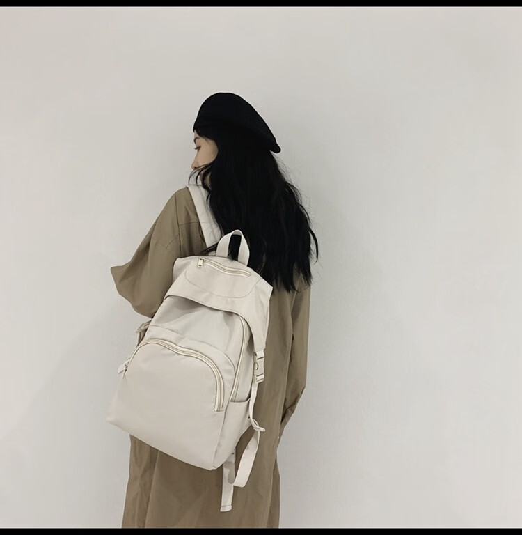 nilan书包女大学生日系ins风简约女高中生韩版原宿学院风大容量女生