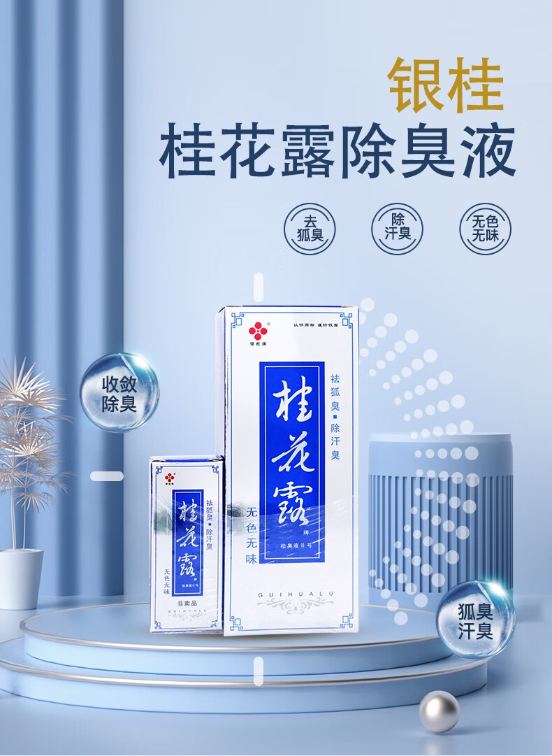 桂花露牌祛臭液Ⅱ号24ml12ml除汗臭标准装