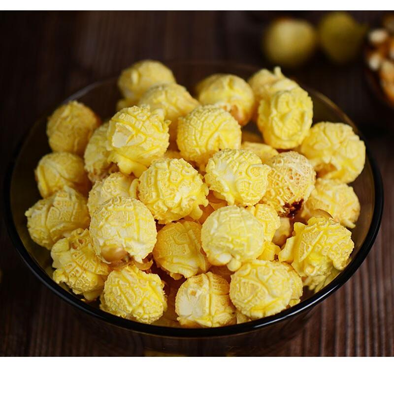 抖音同款鹊牌三合一爆米花球形焦糖味奶香味100g玉米50g糖50g油自制爆