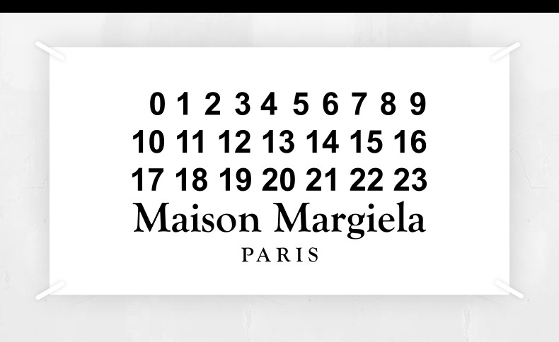 【22秋冬新品】maison margiela马吉拉男士数字logo银质戒指 950金色