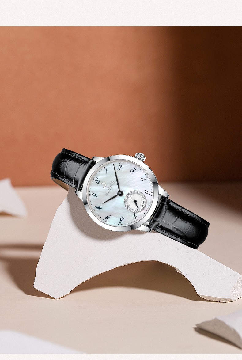 rorolove倾心adore系列手表女20颗天然钻石欧美简约时尚女士手表送