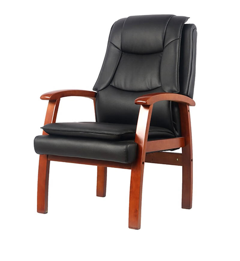 实木皮艺会议椅老板办公椅西皮6608001080mm定制款