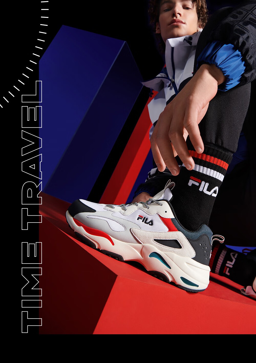 fila斐乐tracer老爹鞋男鞋冬季潮流休闲鞋运动鞋跑步鞋ins黑色集团白