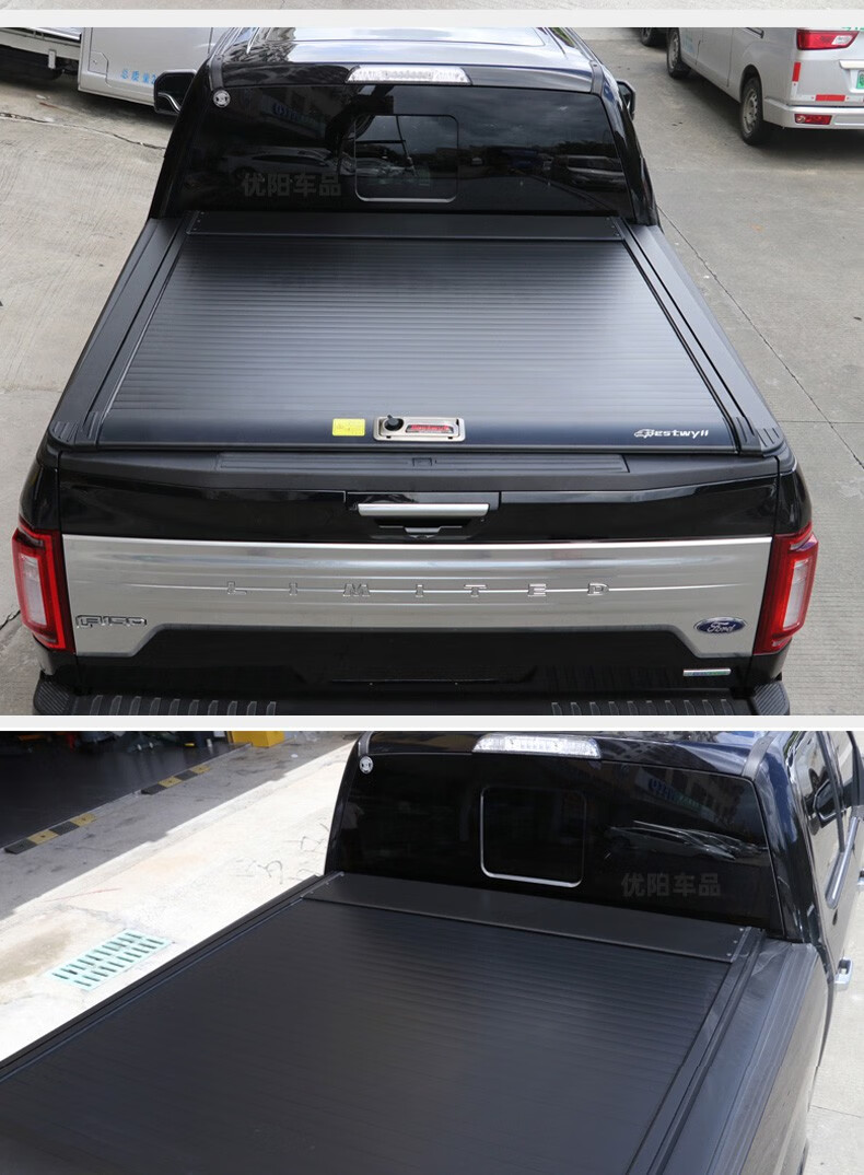 bestwyll卡途福特猛禽f150后盖皮卡改装长城炮尾箱卷帘盖后备箱盖