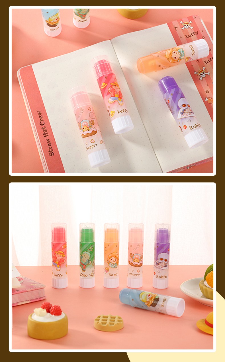晨光海贼王限定胶棒固体胶学生用手工胶果冻胶水高黏度幼儿园儿童超粘