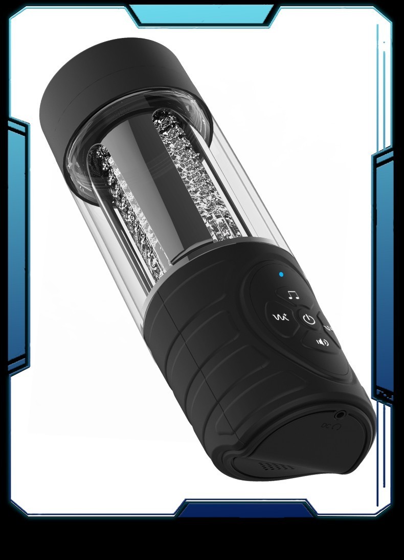 轻奢全智能震动飞机杯男用伸缩旋转活塞式夹吸口互动发声自动加温强震