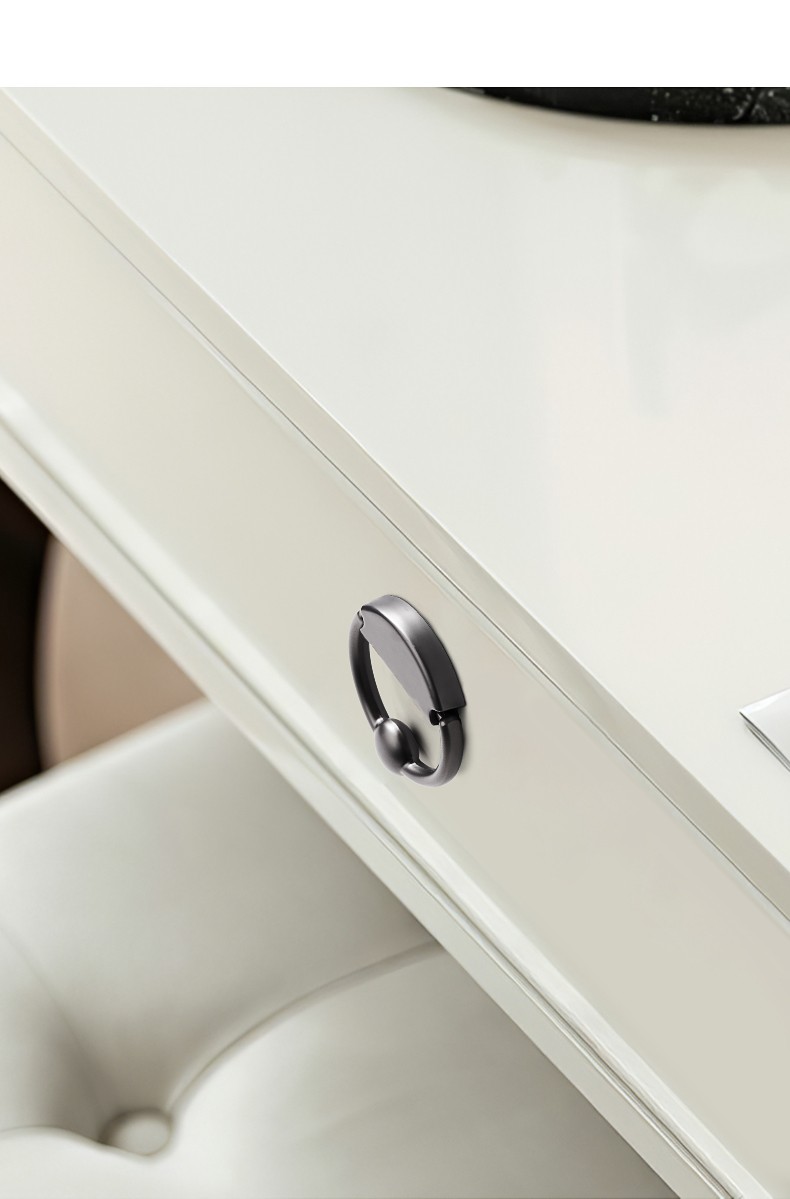 固特翻盖拉手明装橱柜柜门抽屉隐形暗拉手现代简约小把手8220亚黑64mm