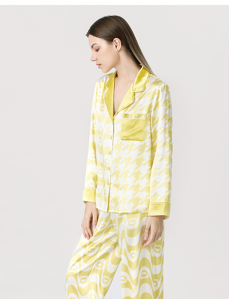 礼盒甄选dareone奢侈品女装reverse重磅真丝睡衣桑蚕丝家居服可外穿30