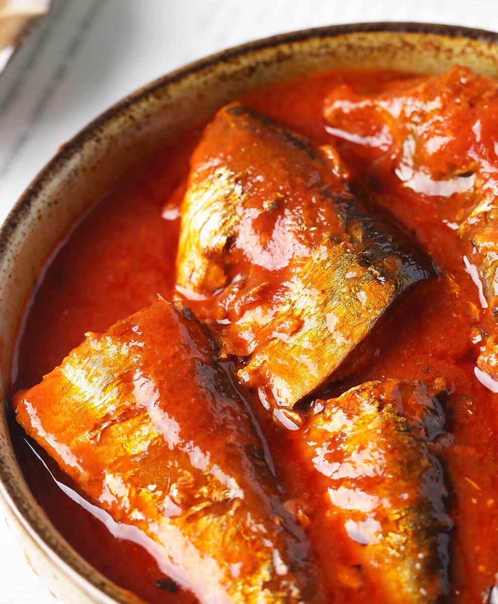 红塔茄汁鱼罐头茄汁鲭鱼罐头397g4罐