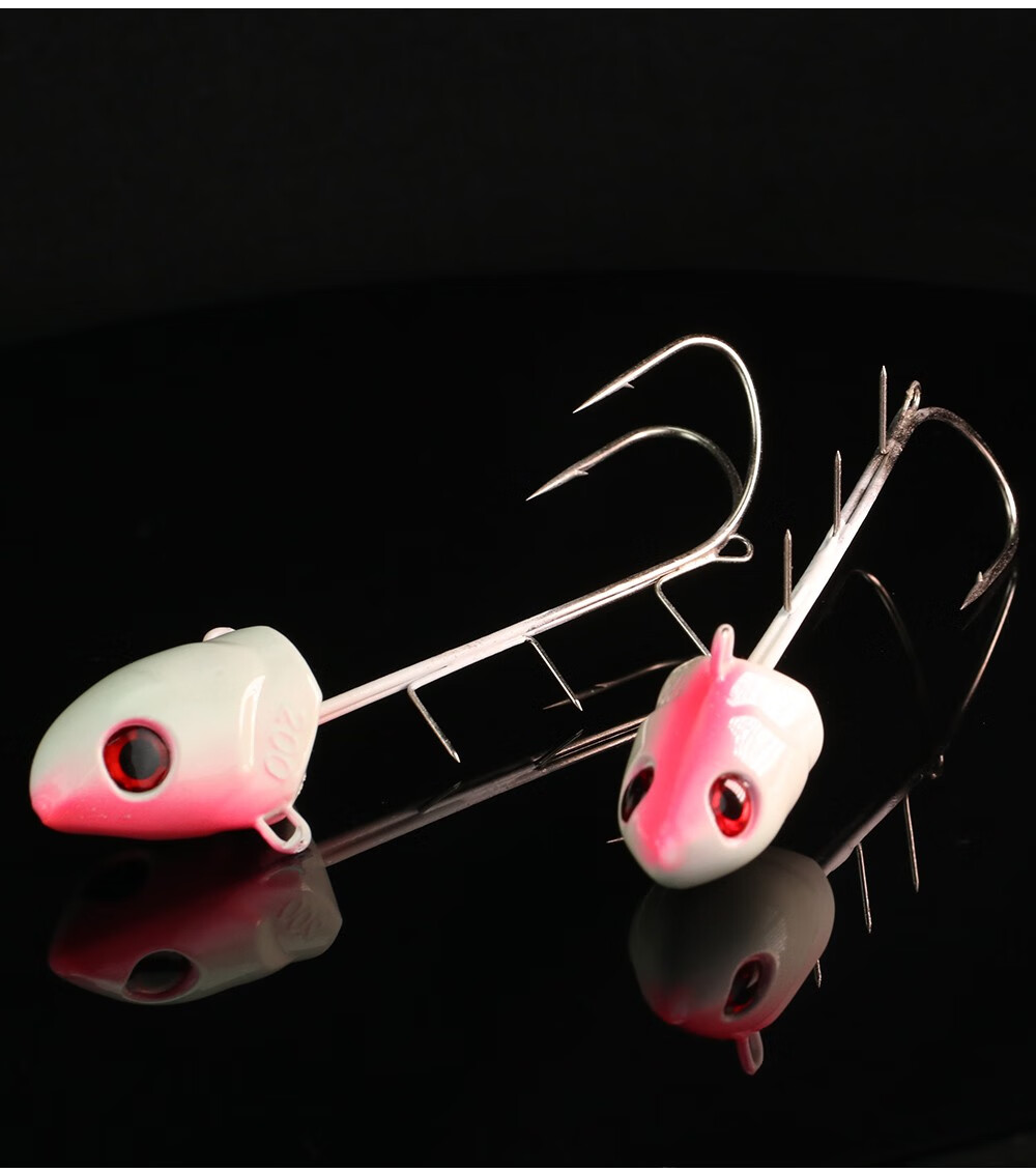 夜光天亚深海刀鱼钩带鱼钩160克200克250克铁板铅鱼160克夜光二爪天亚