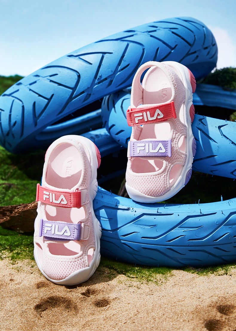 fila斐乐儿童凉鞋童鞋男女童运动包头凉鞋2022夏季宝宝沙滩鞋小童儿童