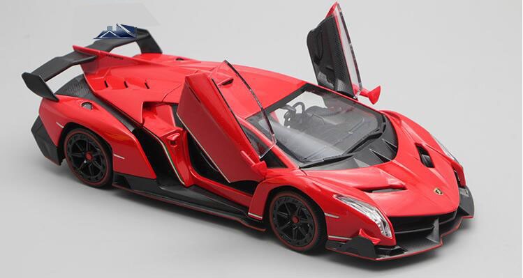 124兰博基尼毒药合金摆设车模模型摆件可开门无灯光声音无特殊功能