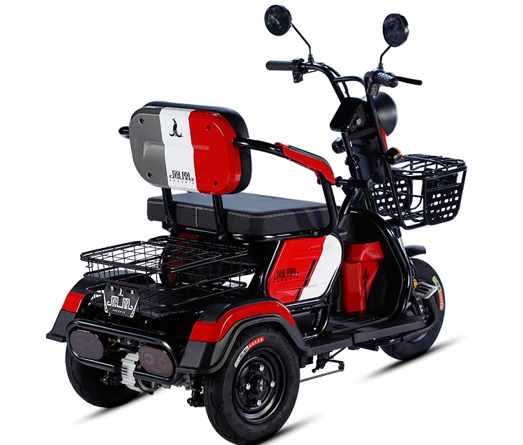 代步车智能电瓶车老年人电三轮车凤悦旗舰版大桥红48v32a铅酸续航约