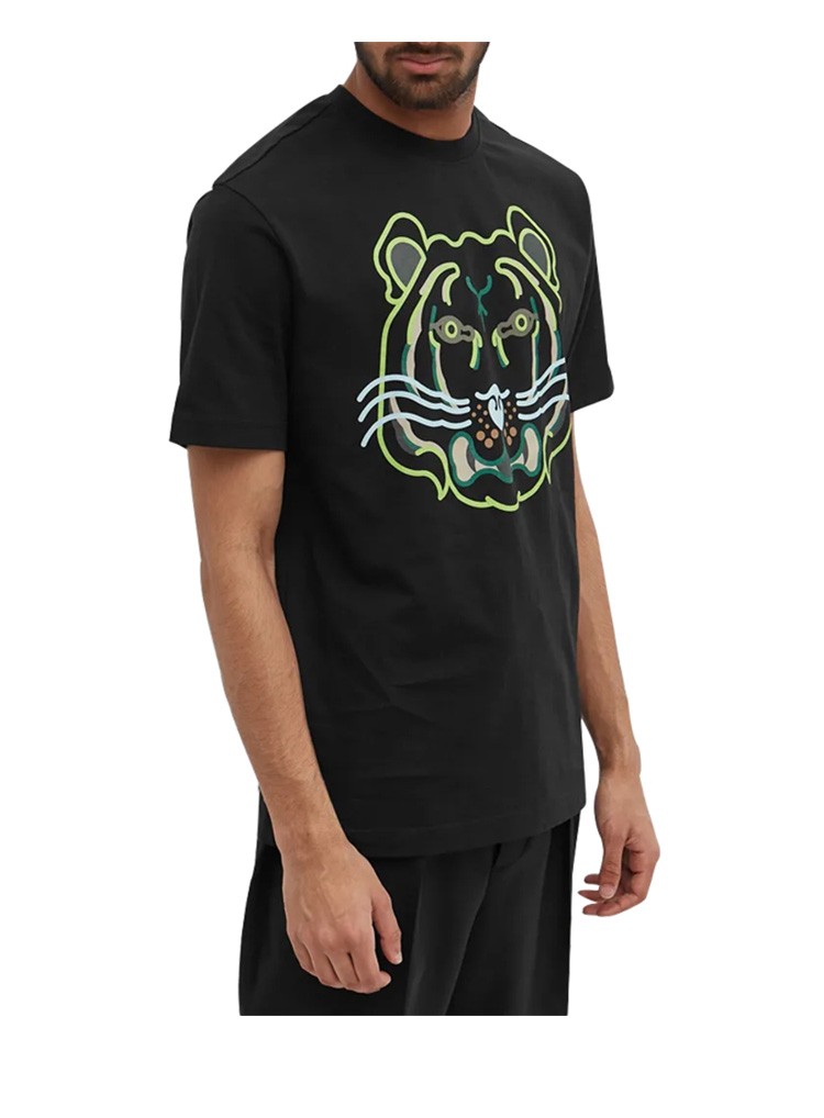 送礼礼物kenzo高田贤三短袖22新款ktiger标志虎头男女同款印花t恤白色