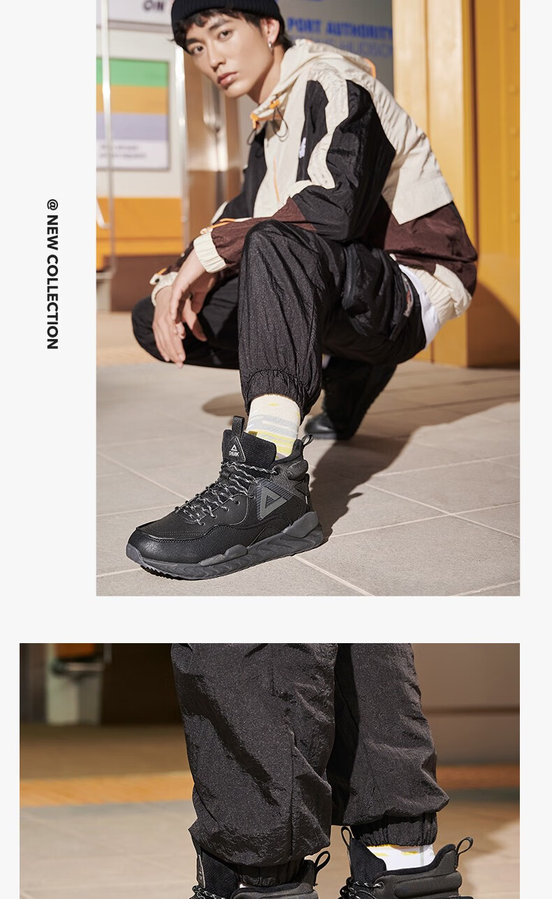 鞋2021冬季新款保暖防滑运动鞋男款舒适加绒休闲鞋男磁石灰14048139码