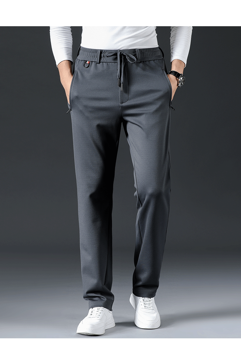 卞琳运动裤春秋款休闲裤男直筒宽松弹力长裤裤子男士运动裤大码轻奢