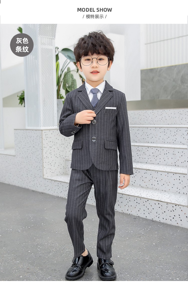 迪士尼【特价捡漏】花童小西装男童休闲礼服儿童西装套装春秋帅气正装