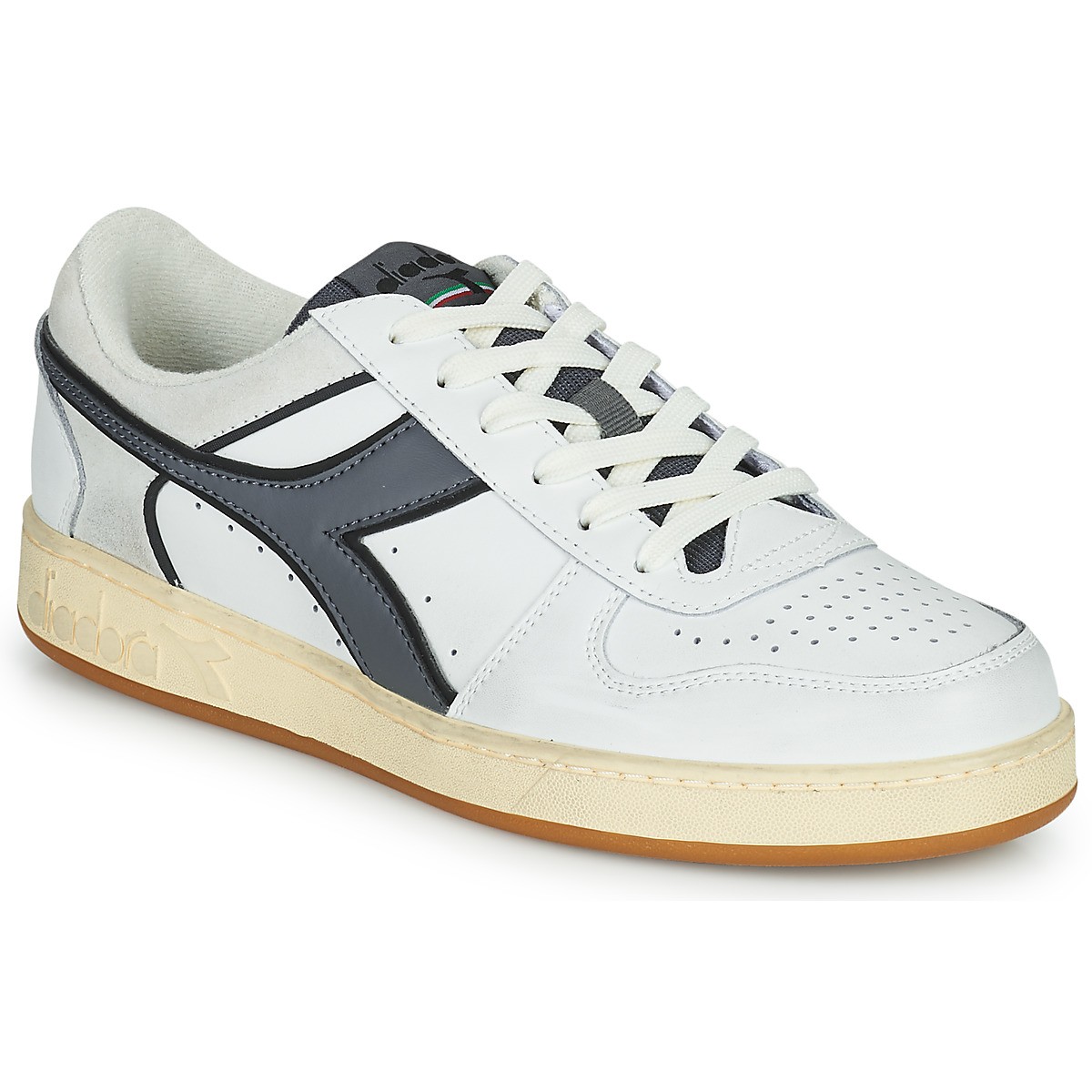 diadora迪亚多纳男鞋运动板鞋潮流百搭舒适透气圆头系带低帮鞋防水