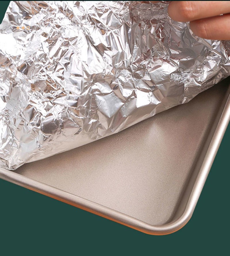 锡纸烧烤专用空气炸锅烤箱加厚耐高温铝箔纸食用烘培油纸厨房家用30cm