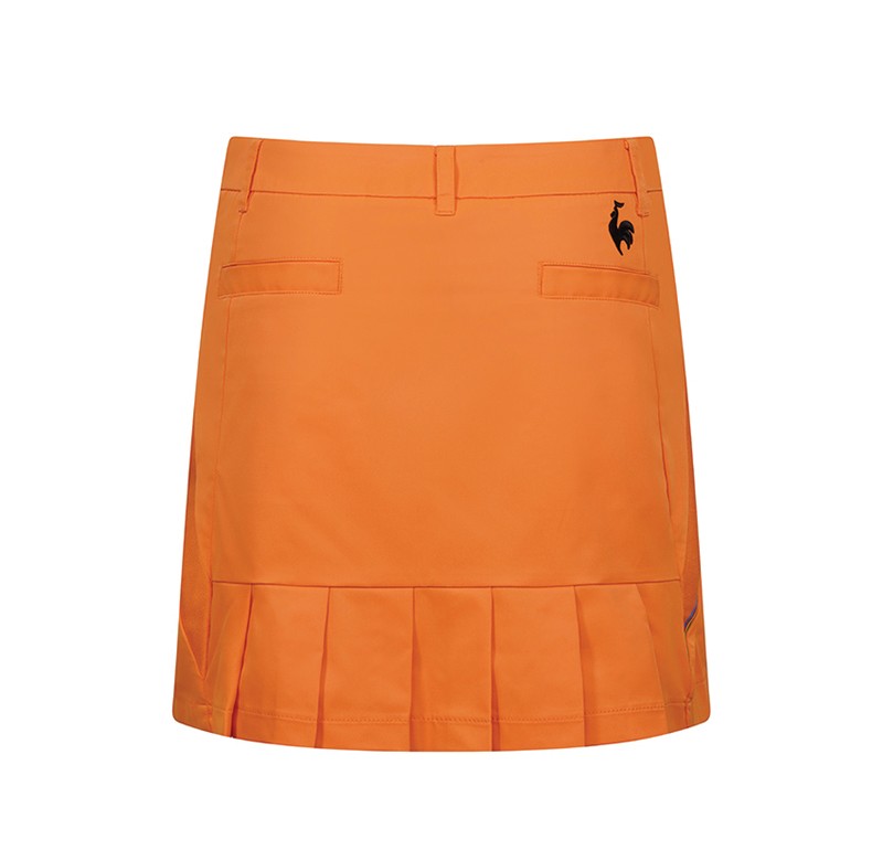 高尔夫服装女短裙弹力休闲运动时尚女裙新品橘色7