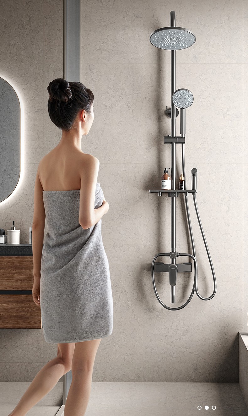 卡贝cobbe卫浴淋浴花洒套装卫生间淋雨喷头精铜龙头莲蓬头浴室洗澡