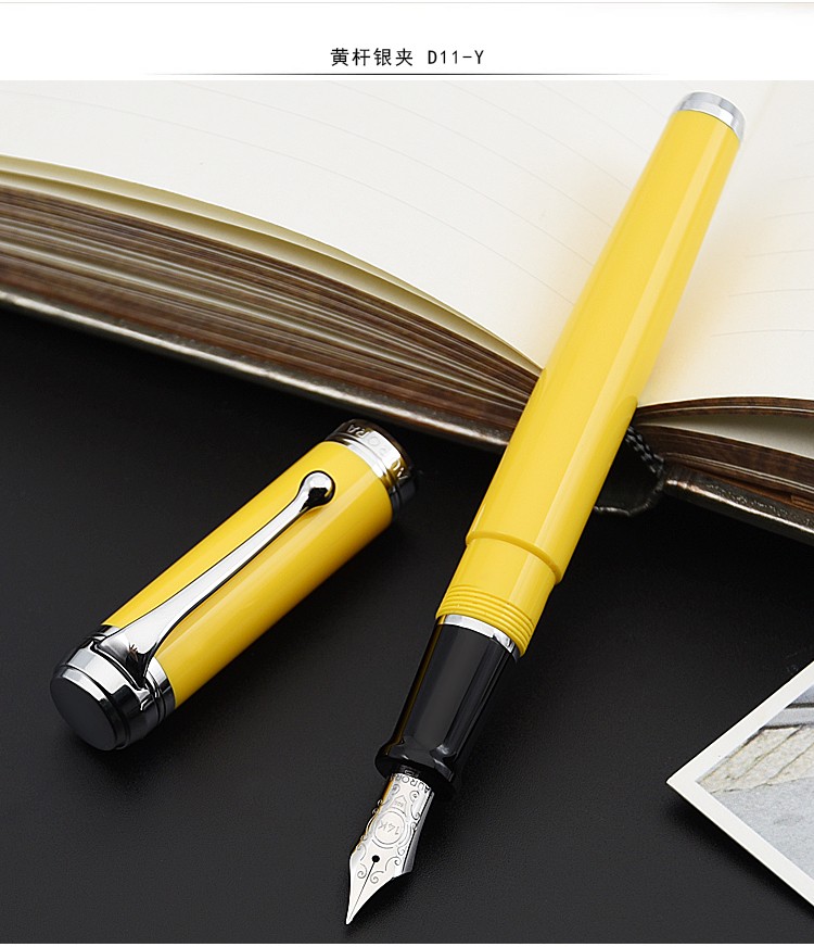 顺丰意大利aurora奥罗拉talentum泰坦钢笔14k墨水笔书法尖浅蓝杆银夹d