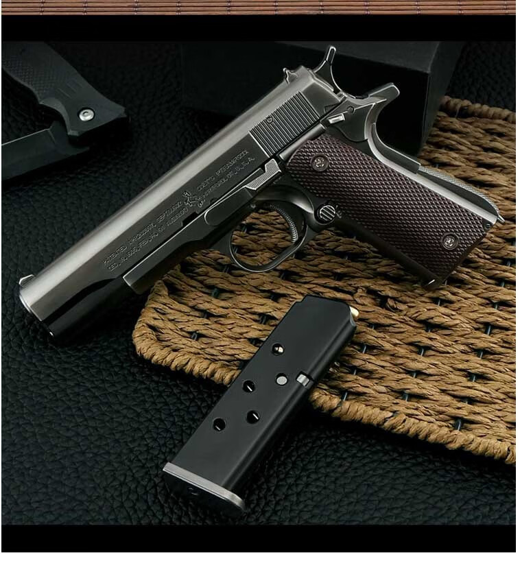 05柯尔特大号m1911抛壳全金属抢枪模仿真合金玩具手枪不可发射 m1911