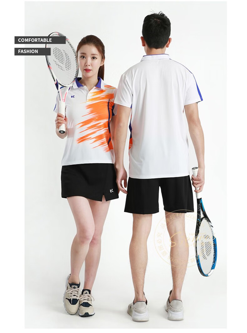 斯哲维世高端品牌网球服男套装 速干透气夏季比赛队服运动服上衣翻领