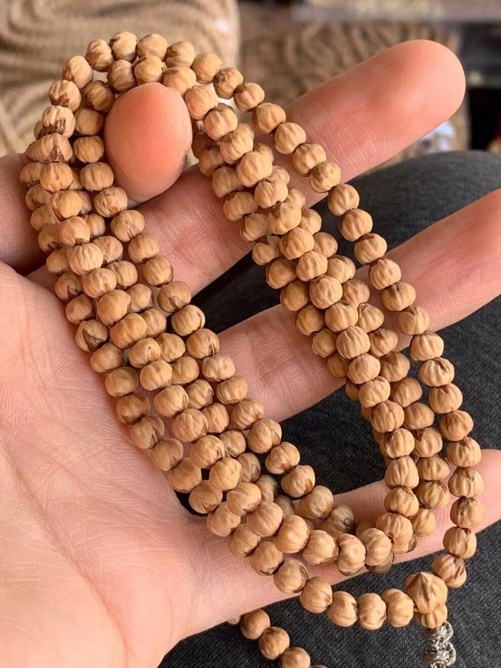 木醉百香籽菩提子手串男文玩佛珠念珠手链项链天然保真热振寺红崖口原