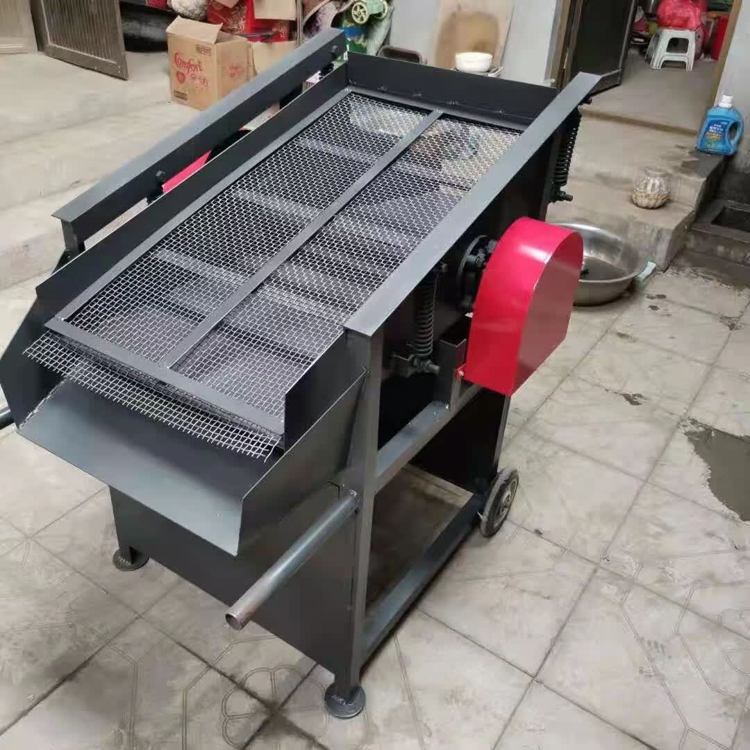 电动震动筛沙机小型振动筛移动式筛土机简易沙石粮食铸造沙分离机