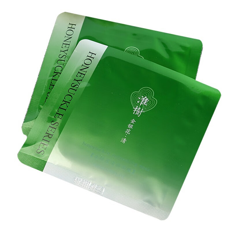 顺丰配送淮树金银花清颜面膜改善水油平衡补水爽滑不紧绷淮树护肤品