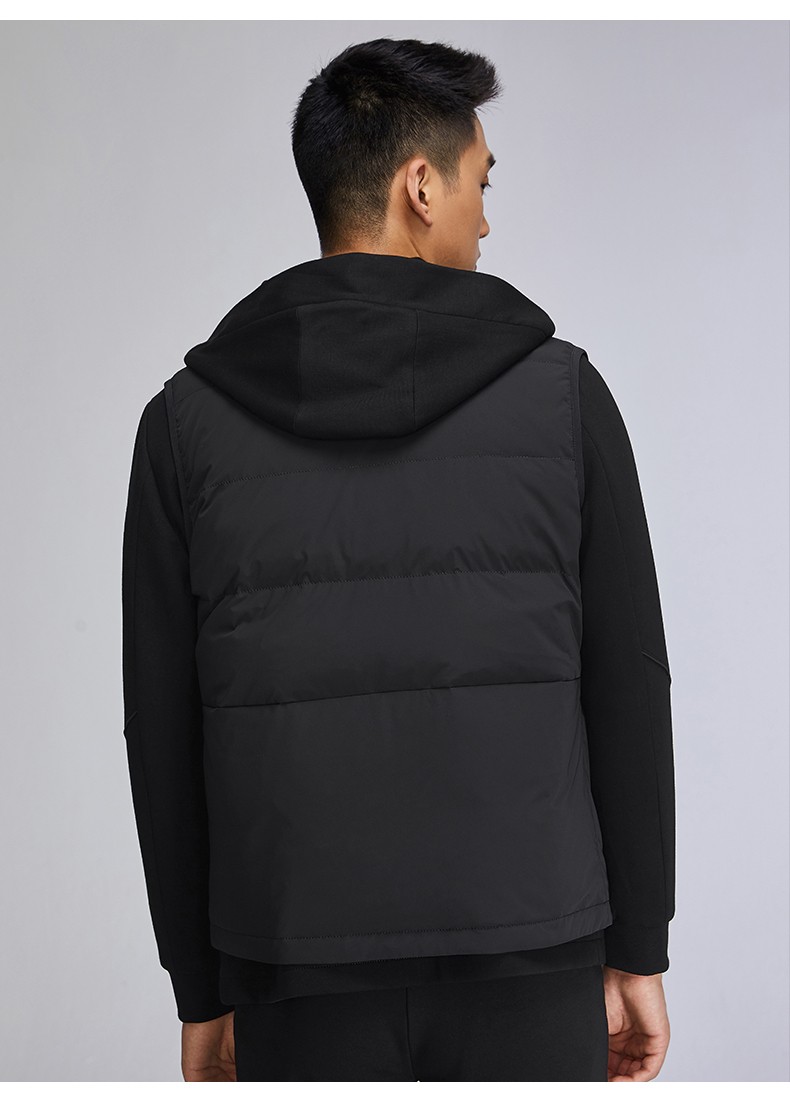 百斯盾(bestn)2021冬季男上装外套羽绒服中长款羽绒夹羽绒帽领时尚