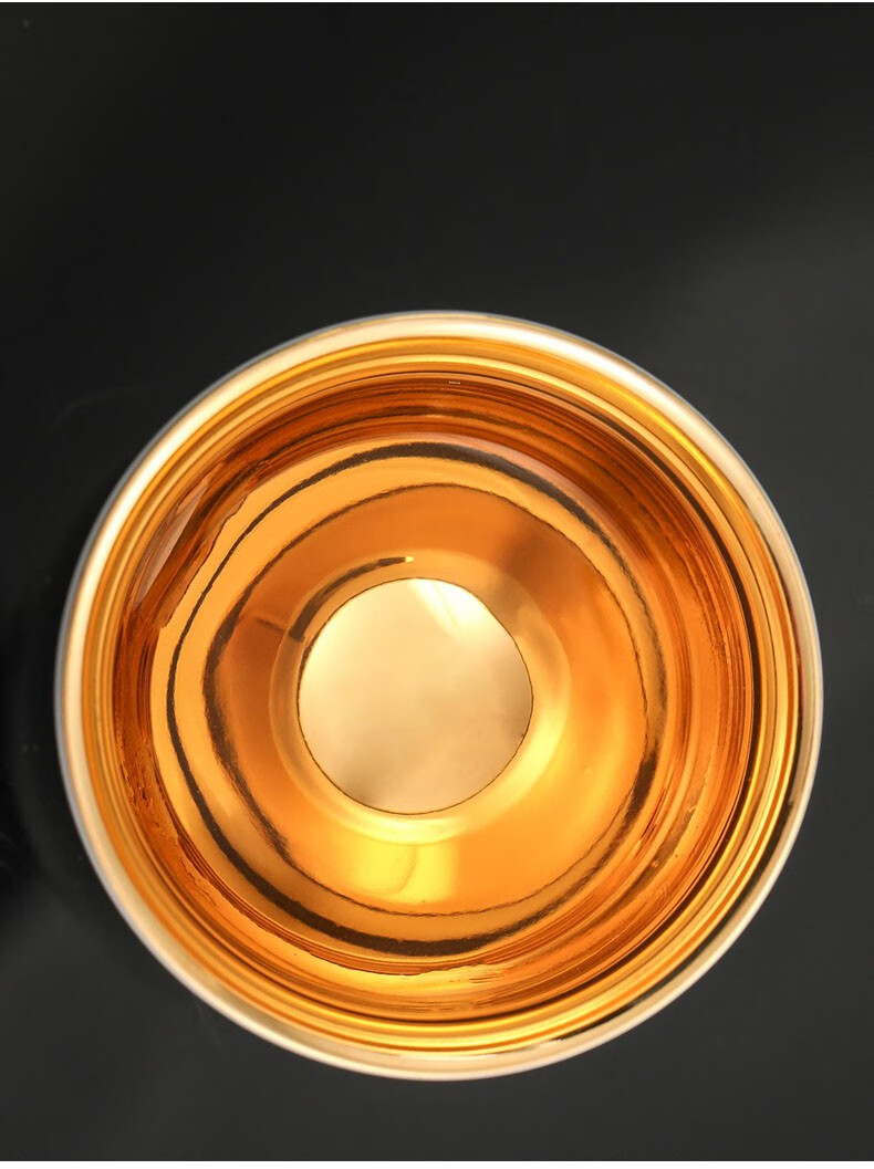 touchmiss茶杯主人杯金鸡杯24k金单杯白瓷公鸡品茗杯镶金茶盏鸡缸杯