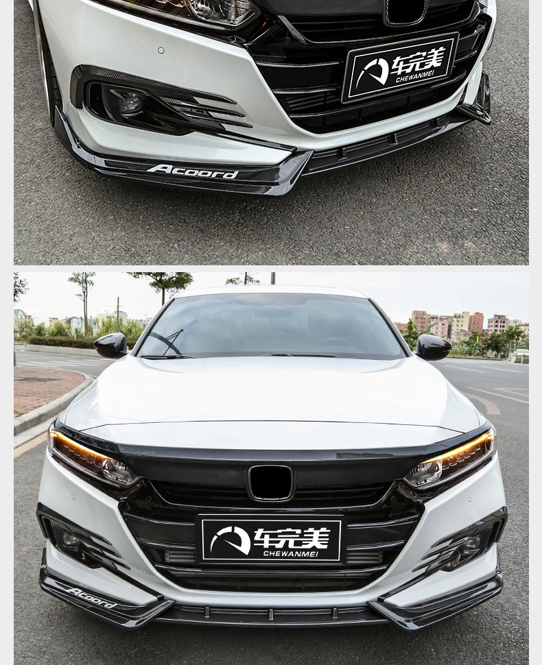 车完美适用于本田十代半雅阁中网饰条改装22款雅阁专用前脸装饰亮条前